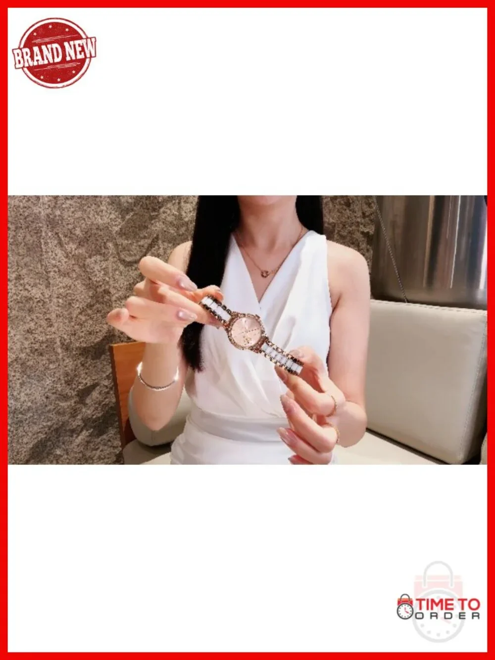 Automatic Self Winding Dress Watch Ceramic Strap